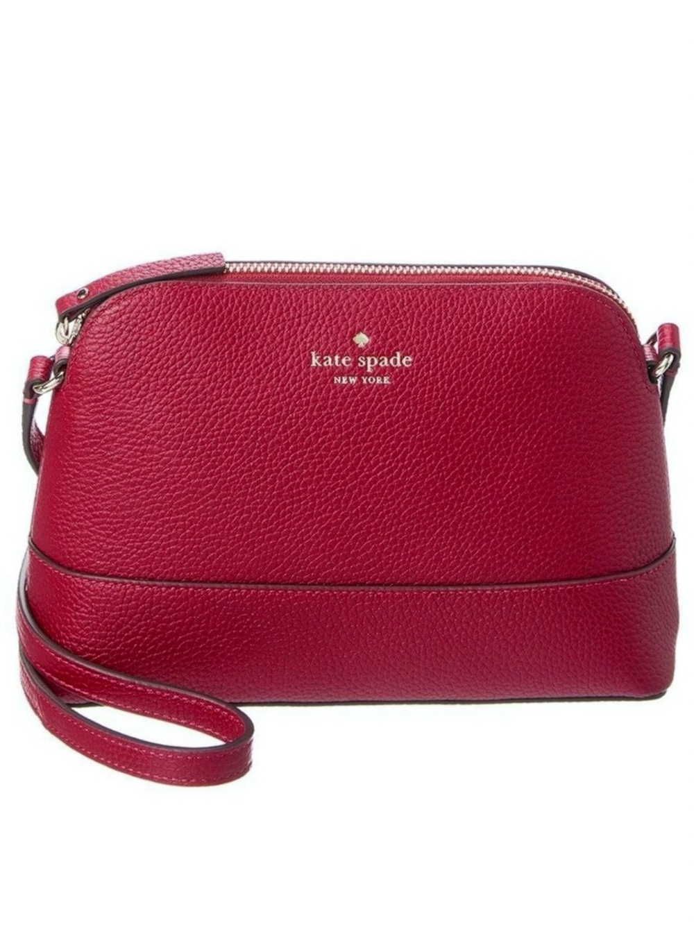Kate Spade Red Pebbled Leather Crossbody